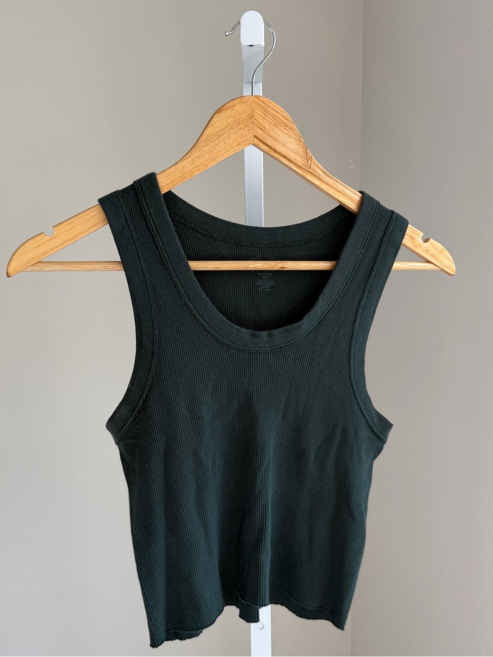 Brandy Melville Dark Green Connor Ribbed Tank